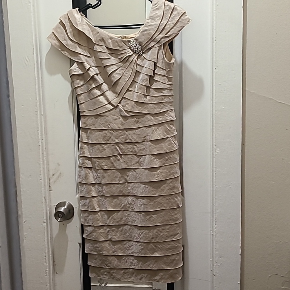 Mother of Bride Dress, gold, size 4
